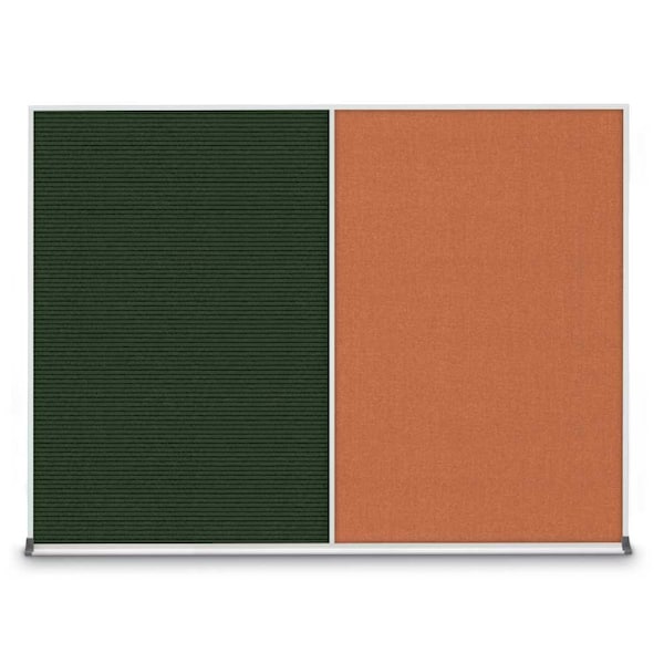 Triple Door Radius Corkboard, 96"X48", B